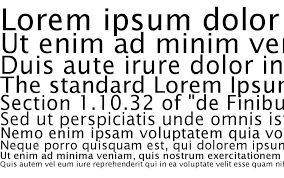 Przykład czcionki Office Type Sans C
